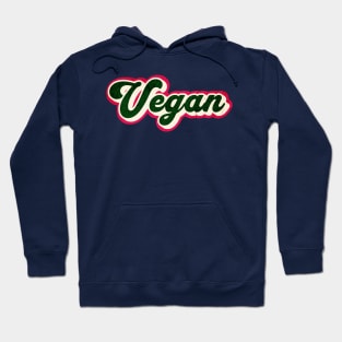 Retro Vegan Graphic Logo Hoodie